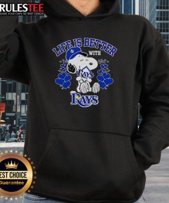 Alt Text: Top Snoopy Life Is Better With Rays Hoodie featuring a vibrant Snoopy graphic and cozy design for casual wear.