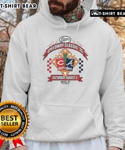 Top Speedway Classic 2025 hoodie featuring MLB Reds vs Braves design for game day fans.