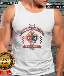 Top Speedy Classic 2025: MLB Reds vs Braves Game Day Tank Top featuring vibrant team logos and stylish design.