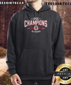 Top Stade Toulousain 24X Champions de France 2025 hoodie showcasing team colors and logo, perfect for fans.