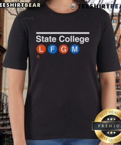 Top State College LFGM Ladies Tee in vibrant colors, perfect for casual wear and showing school spirit.