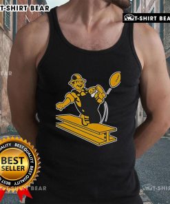 Alt Text: Vintage 1962 tank top featuring Steely McBeam, the Pittsburgh Steelers mascot, perfect for fans and collectors.