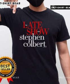 Top Stephen Colbert The Late Show With Stephen Colbert T-Shirt featuring a bold graphic design and vibrant colors.