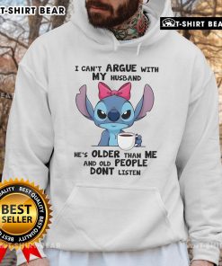 Alt Text: Cozy Top-Stitch I Can't Argue With My Husband Hoodie in soft fabric, perfect for casual outings and expressing humor.