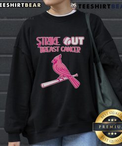 Top Strike Out Breast Cancer St. Louis Cardinals Sweatshirt featuring team colors and logo, perfect for game day support.