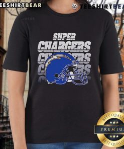 Stylish Los Angeles Chargers ladies tee featuring vibrant team colors and logo, perfect for fans and game day attire.