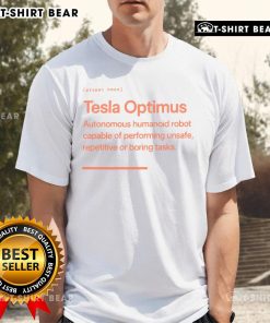 Top Tesla Optimus Botsplained T-Shirt featuring a stylish graphic design and vibrant colors for tech enthusiasts.