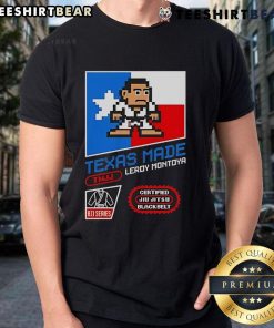 Top Texas Made Leroy Montoya T-Shirt featuring a vibrant design and high-quality fabric, perfect for Texas pride.