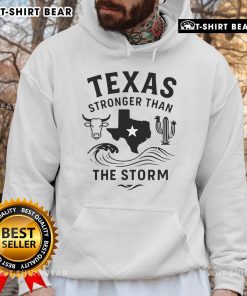 Top Texas Stronger Than The Storm Hoodie for men, showcasing resilience and style in a comfortable design.