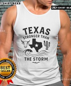 Top Texas Stronger Than The Storm Tank Top featuring bold design and stylish fit for Texas pride enthusiasts.