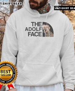 Top The Adolf Face Logo Hoodie featuring a bold graphic design, perfect for casual streetwear style enthusiasts.