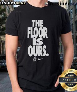 Top The Floor Is Our WNBA Nike T-Shirt featuring bold graphics, perfect for basketball fans and stylish athletes.