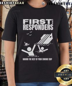 Top The Mary Jo Pehl Show First Opinion Responders Ladies Tee featuring a stylish design perfect for fans of the show.