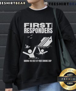 Alt Text: Cozy Top The Mary Jo Pehl Show First Opinion Responders Sweatshirt in stylish design, perfect for fans and comfort lovers.