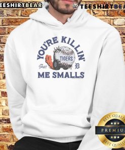 Top The Sandlot X Detroit Tigers 'Youre Killin Me Smalls' hoodie featuring classic movie design and team colors.