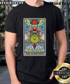 Top The Scientists Tarot T-Shirt featuring unique tarot card designs and vibrant colors for science lovers.