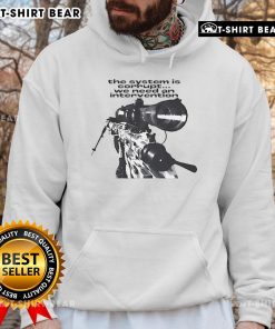 Top-The-System-Is-Corrupt-We-Need-An-Intervention-Sniper-Hoodie featuring bold graphics and a casual design for activism.