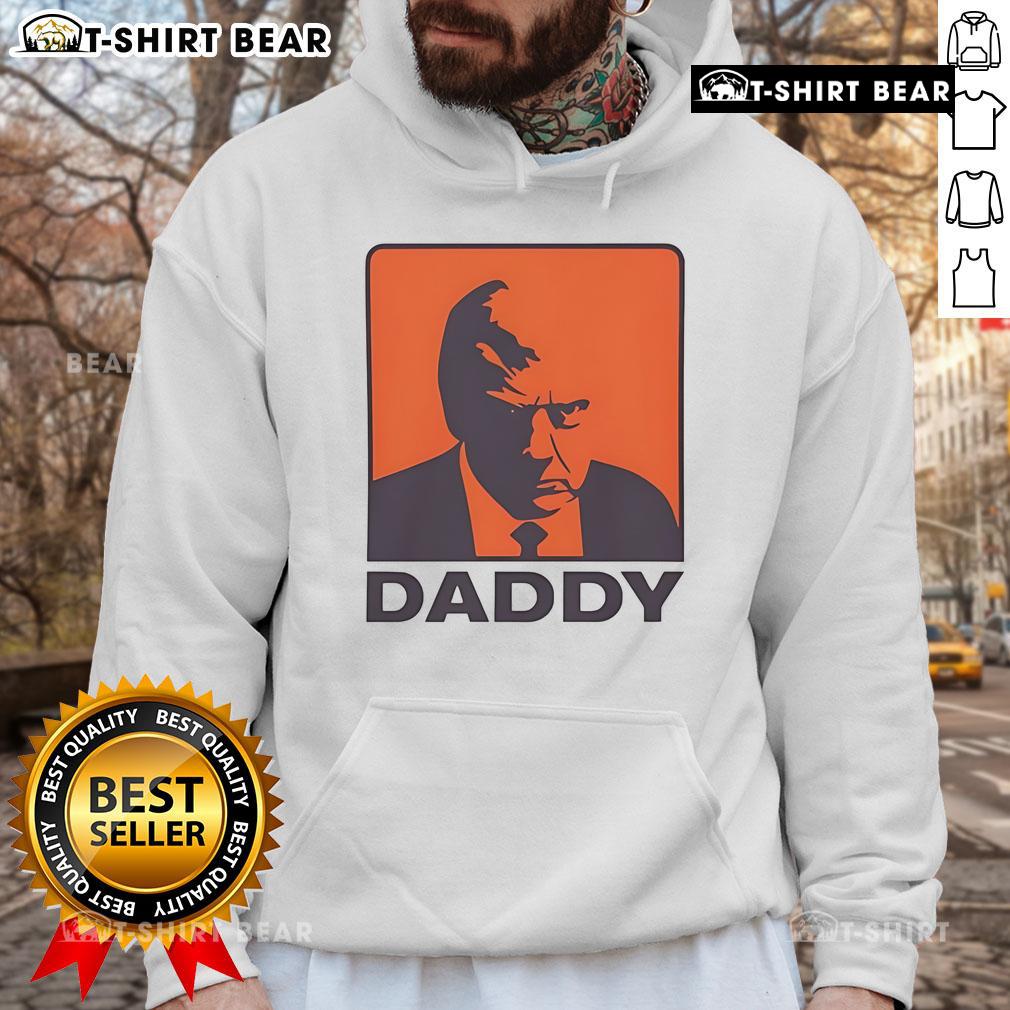 Top Trump Daddy Hoodie Stylish Top Trump Daddy Hoodie in black, perfect for casual wear and showcasing a fun dad vibe.