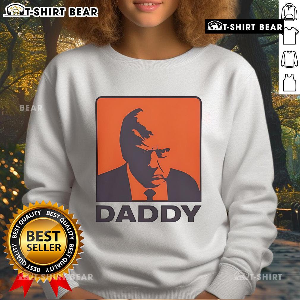 Top Trump Daddy Sweatshirt Casual Top Trump Daddy sweatshirt in navy blue, perfect for stylish comfort and showcasing your love for Trump.
