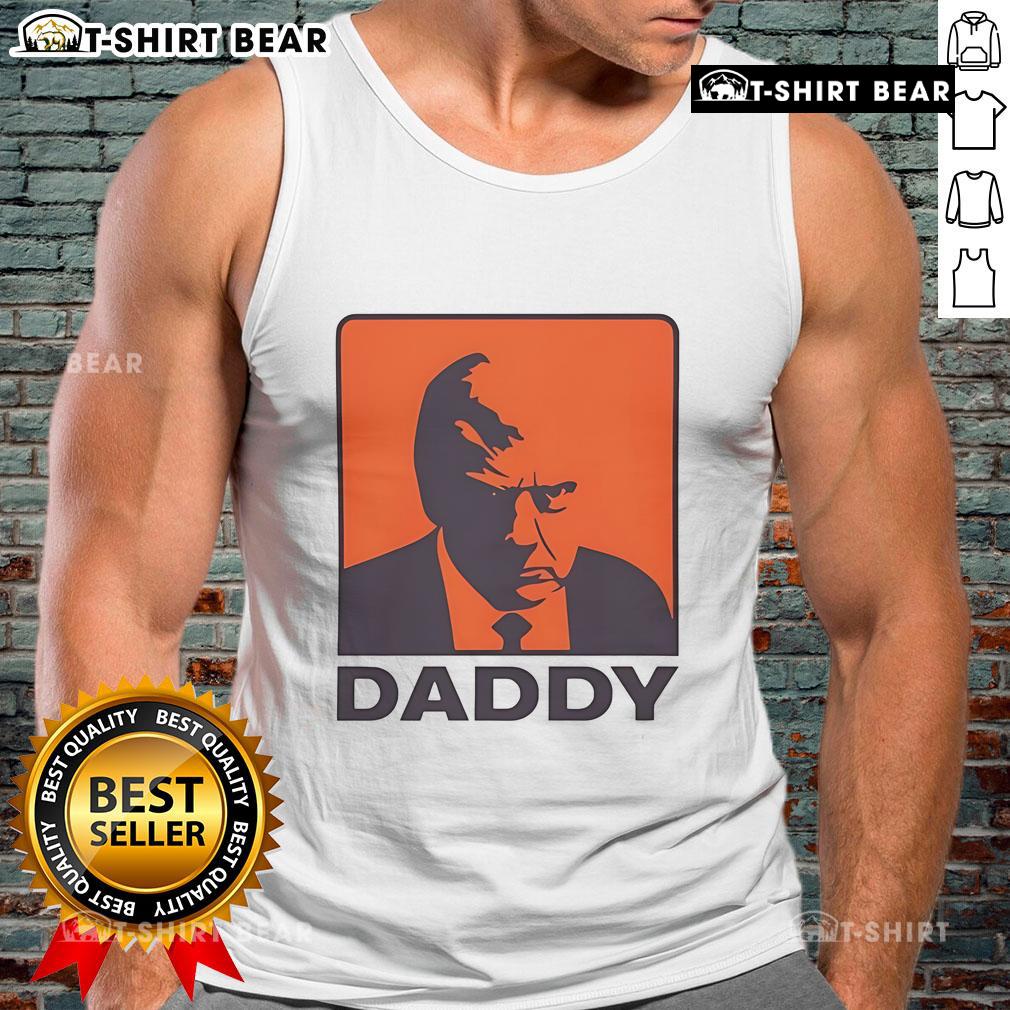 Top Trump Daddy Tank Top Alt Text: Top Trump Daddy Tank Top featuring bold graphics, perfect for casual summer wear and showcasing fun personality.