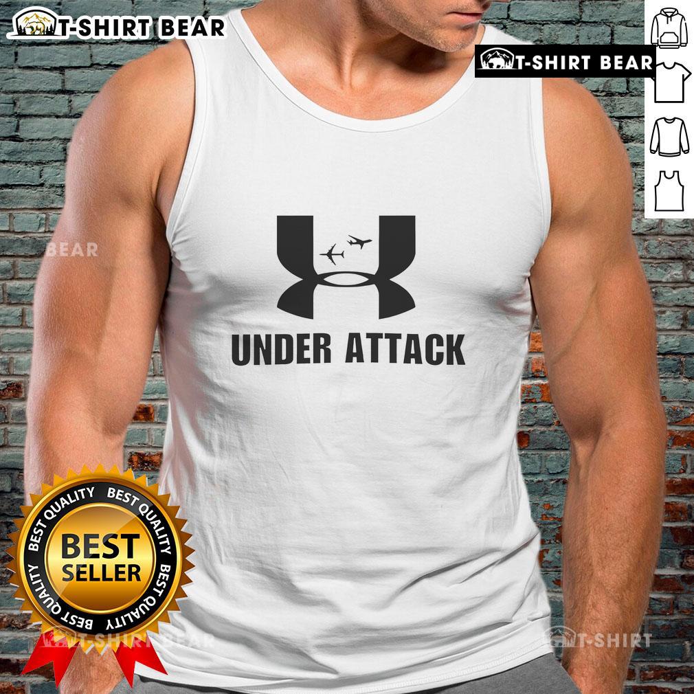Top Under Attack 911 Logo Tank Top Top Under Attack 911 Logo Tank Top featuring bold graphic design for a stylish and edgy look.