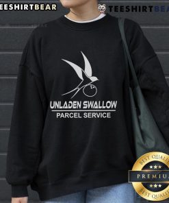 Top Unladen Swallow Parcel Service Sweatshirt featuring a playful design inspired by iconic British humor.