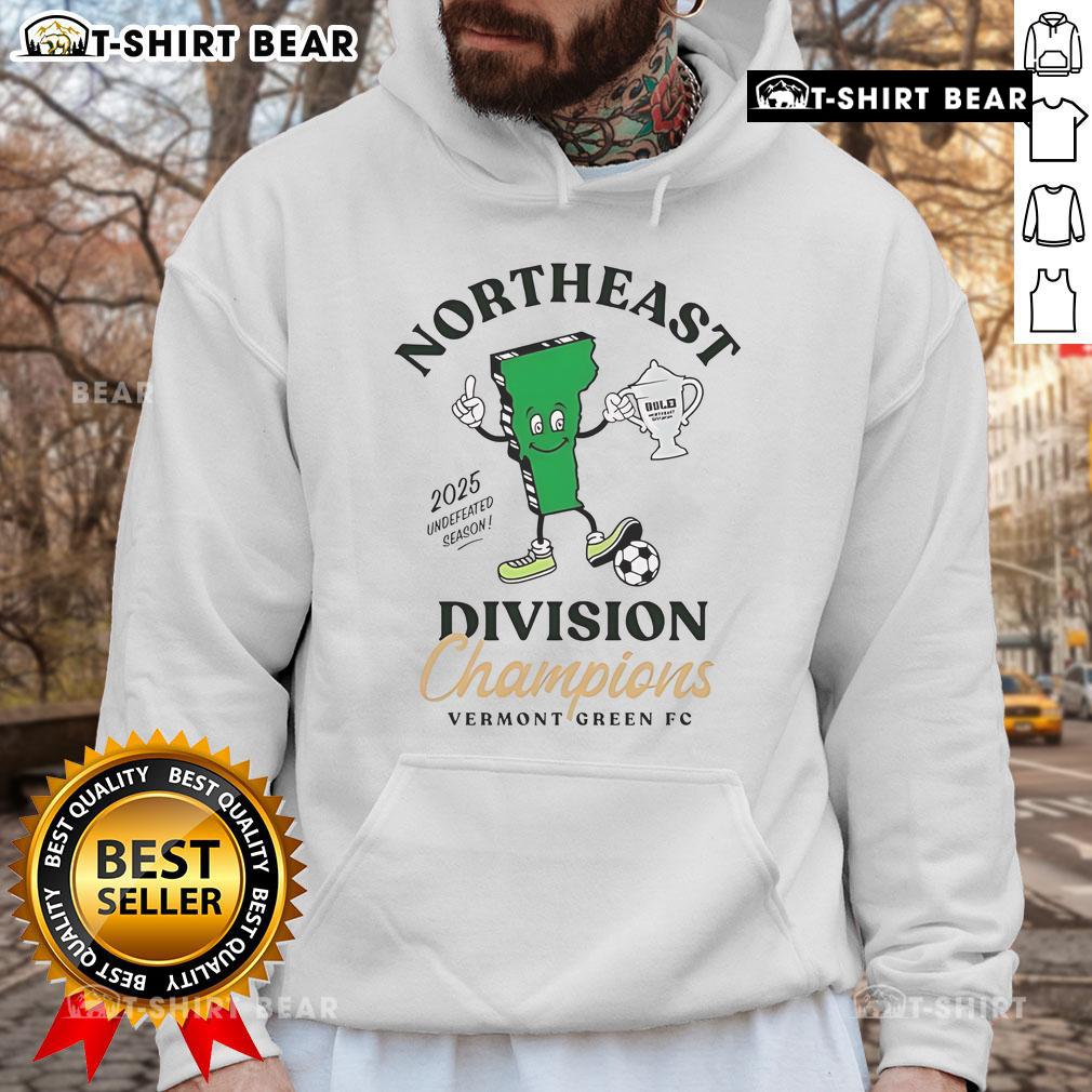 Top Vermont Green Fc 2025 Northeast Division Champions Hoodie Top Vermont Green FC 2025 Northeast Division Champions hoodie showcasing team logo and vibrant colors.