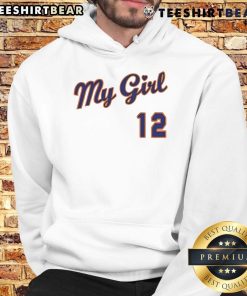 Top Wander Franco My Girl 12 Hoodie in stylish design, perfect for baseball fans and casual wear enthusiasts.