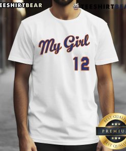 Top Wander Franco My Girl 12 T-Shirt featuring a stylish design for fans of the Tampa Bay Rays star player.