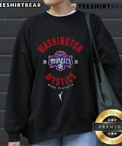 Top Washington Mystics 2025 WNBA Playoff sweatshirt featuring team colors and logo, perfect for fans and supporters.