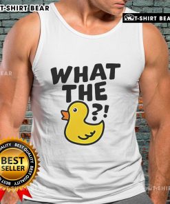 Top What The Duck Meme Tank Top featuring a playful duck design, perfect for casual wear and meme lovers.