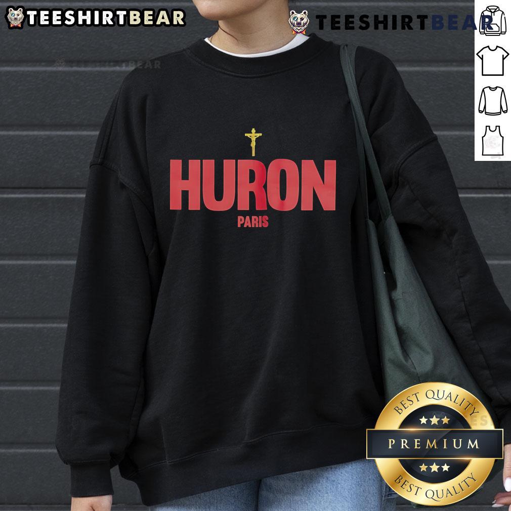 Top Willy Chavarria Ss26 Huron Paris Cross Show Sweatshirt Alt Text: Top Willy Chavarria SS26 Huron Paris Cross Show Sweatshirt featuring a stylish design and premium fabric.