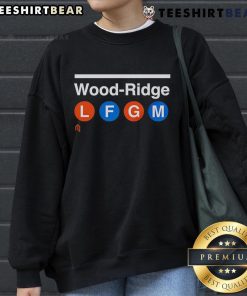 Top Wood Ridge LFGM sweatshirt in vibrant colors, perfect for casual wear and showing team spirit.