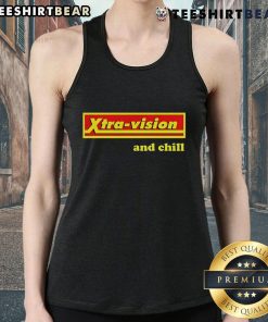 Trendy Top Xtra Vision and Chill Tank Top featuring a stylish design, perfect for casual summer outfits.