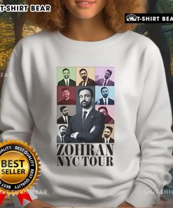 Alt Text: Top Zohran Mamdani NYC Eras Tour 2025 sweatshirt featuring vibrant design and stylish fit, perfect for fans.