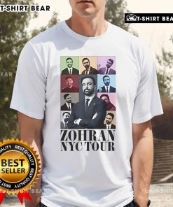 Alt Text: Top Zohran Mamdani NYC Eras Tour 2025 T-Shirt featuring vibrant design and bold graphics for fans.
