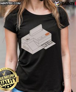 Alt Text: Nice Big Ron's Printer Ladies Tee featuring a stylish graphic design, perfect for casual wear and graphic tee lovers.
