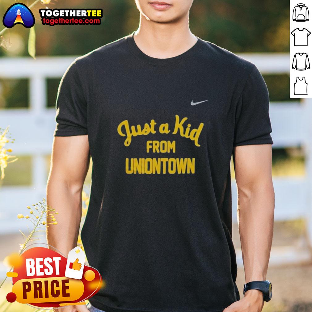 Official West Virginia Mountaineers Just A Kid From Uniontown T Shirt