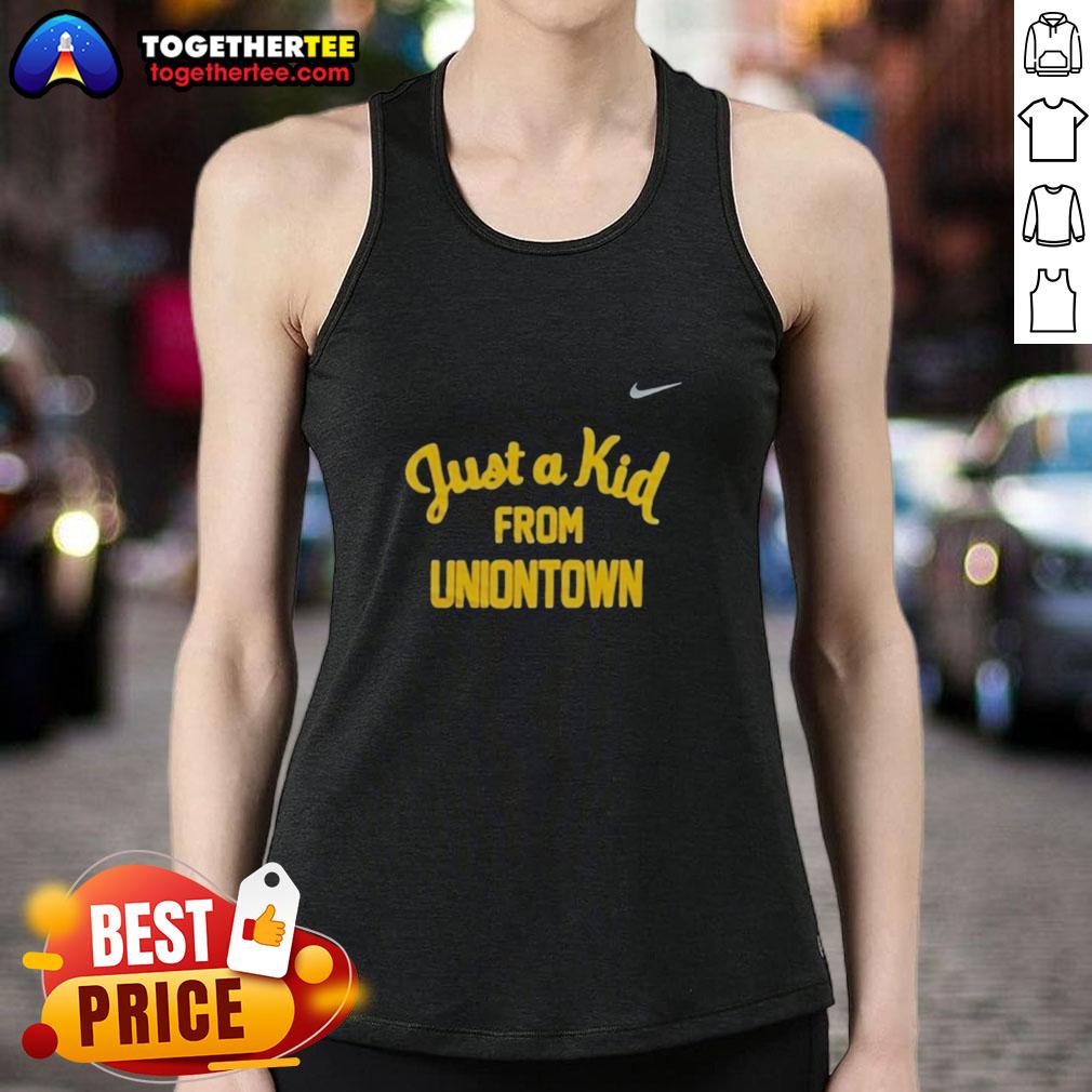 Official West Virginia Mountaineers Just A Kid From Uniontown Tank Top