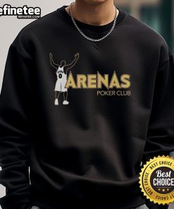 Awesome Arenas Poker Club sweatshirt featuring a stylish design, perfect for poker enthusiasts and casual wear.