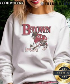 Awesome B-Town Hoosiers Indiana sweatshirt featuring The Bison design, perfect for fans and casual wear.