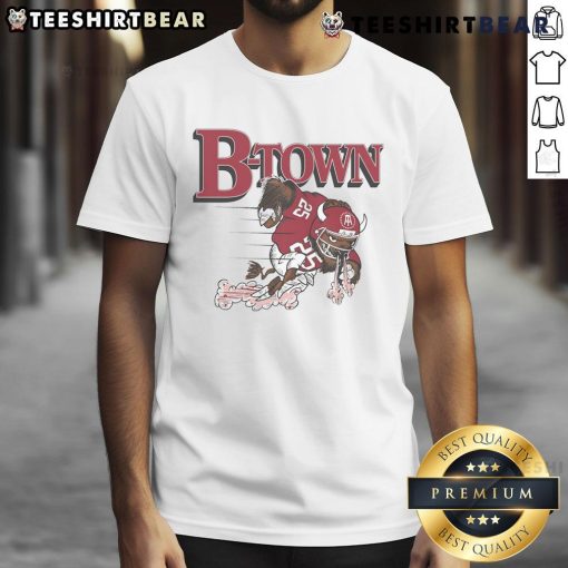 Awesome B-Town Hoosiers Indiana Hoosier The Bison T-Shirt featuring vibrant graphics and comfortable fit, perfect for fans.