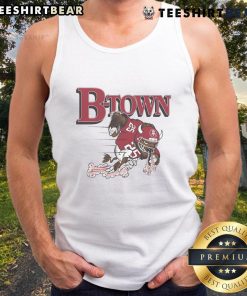 Alt Text: Awesome B-Town Hoosiers tank top featuring a bison design, perfect for Indiana Hoosier fans and casual wear.
