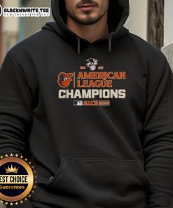 Awesome Baltimore Orioles MLB 2025 ALCS American League Champions hoodie featuring team colors and logo.