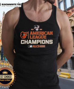 Awesome Baltimore Orioles MLB 2025 ALCS American League Champions tank top featuring team logo and vibrant design.