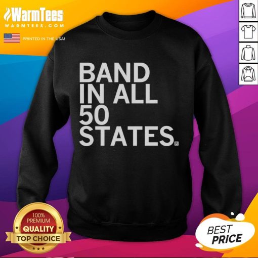 Awesome Band in All 50 States sweatshirt featuring a vibrant design perfect for music lovers and fans of the band.