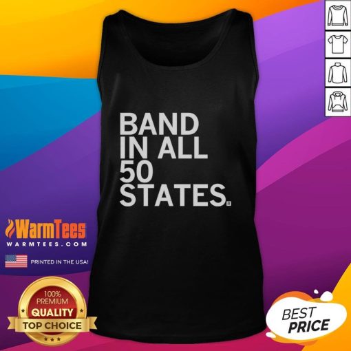 Awesome Band in All 50 States Tank Top featuring vibrant design and comfortable fit, perfect for music lovers and fans.