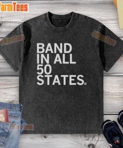 Awesome Band in All 50 States washed t-shirt featuring unique design and vibrant colors, perfect for music lovers.