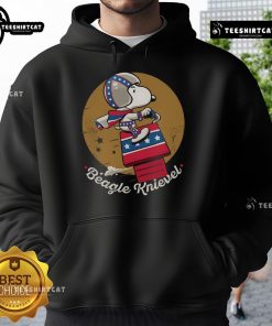 Awesome Beagle Knievel Hoodie featuring a playful beagle design, perfect for dog lovers and stylish casual wear.