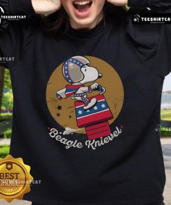 Awesome Beagle Knievel sweatshirt featuring a playful beagle design, perfect for dog lovers and casual wear enthusiasts.